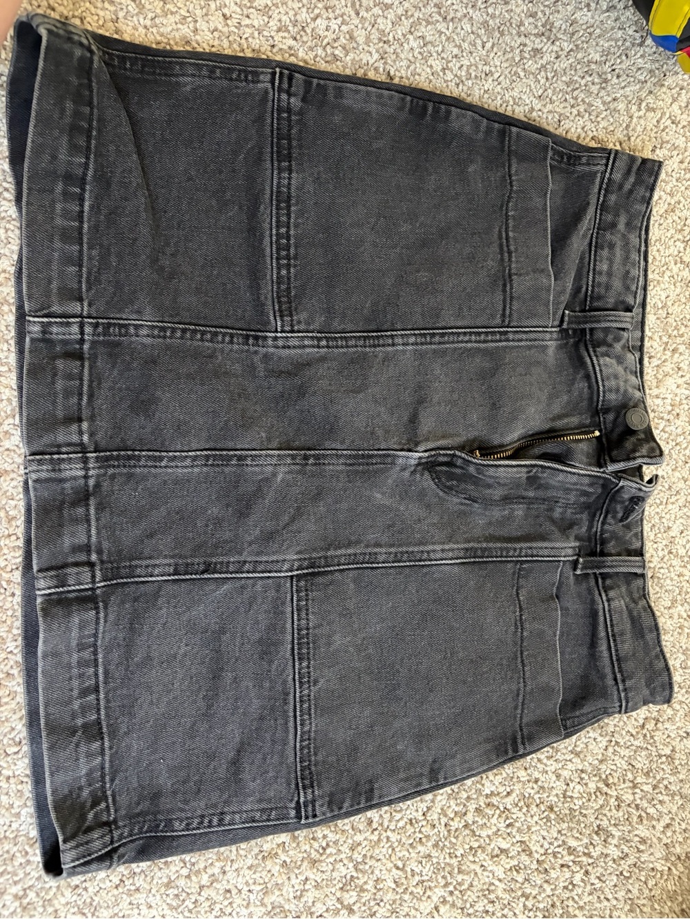 Old Navy Charcoal Black Denim Skirt